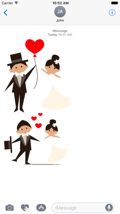 Wedding Sticker for iMessage screenshot 3