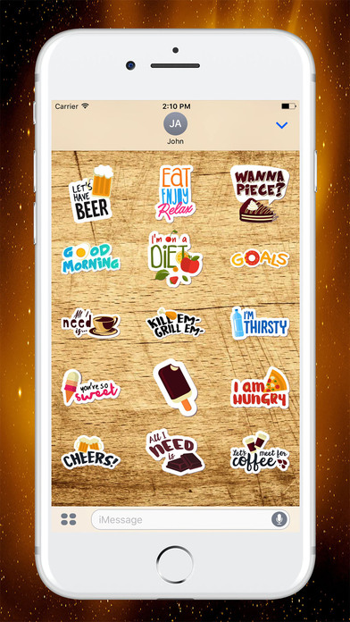 Food Emotions Stickers screenshot 2
