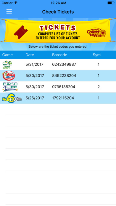 NJ Lottery CNW screenshot 4