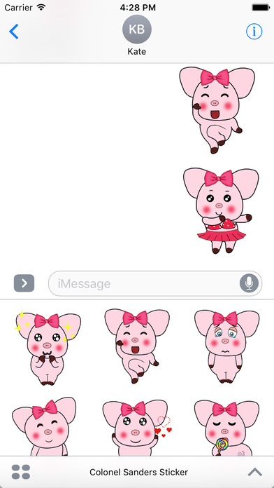 Super Cute Holi - Pig Emoji GIFs screenshot 3