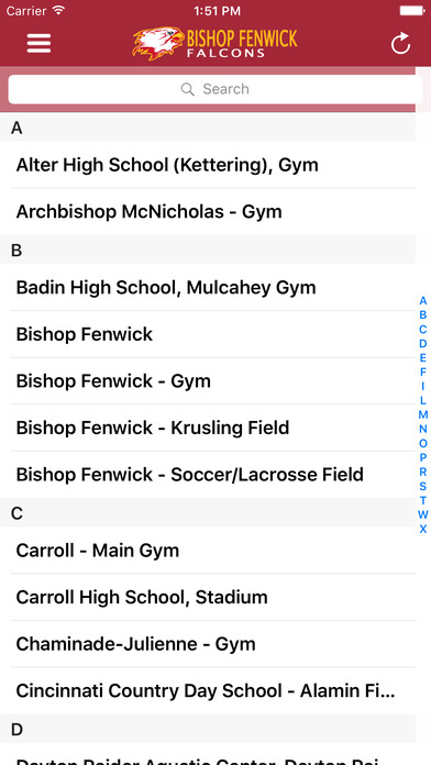 Bishop Fenwick Athletics screenshot 4