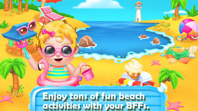 Summer Beach Baby Care Games - Newborn Baby screenshot 4
