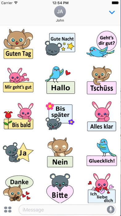 German stickers "Forest Animals" screenshot 2