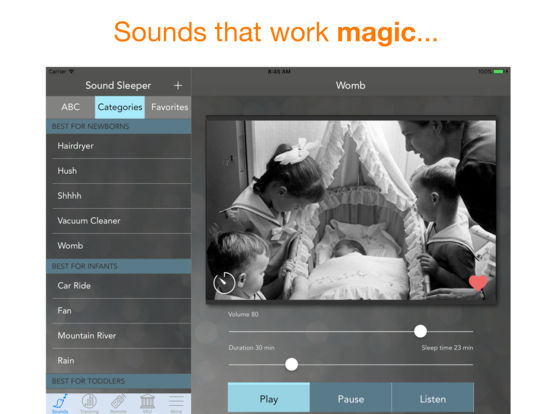 Sound Sleeper: white noise machine for baby sleep Sound Sleeper: white noise machine for baby sleep