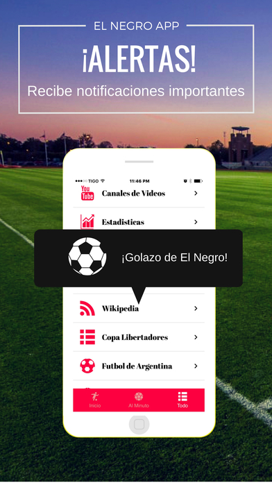 El Negro App - Fútbol de Santa Fe, Argentina screenshot 2