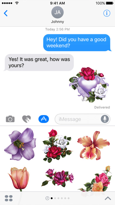 Flowers For You  Sticker Pack screenshot 2