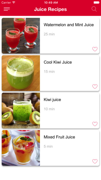 Fresh Juice Recipe screenshot 2