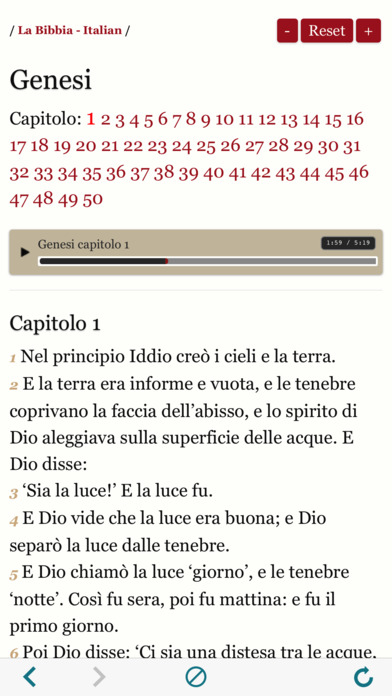 La Sacra Bibbia - Italian Holy Bible Audio Book screenshot 2