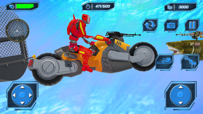 Moto Robot vs Monster Sharks screenshot 3