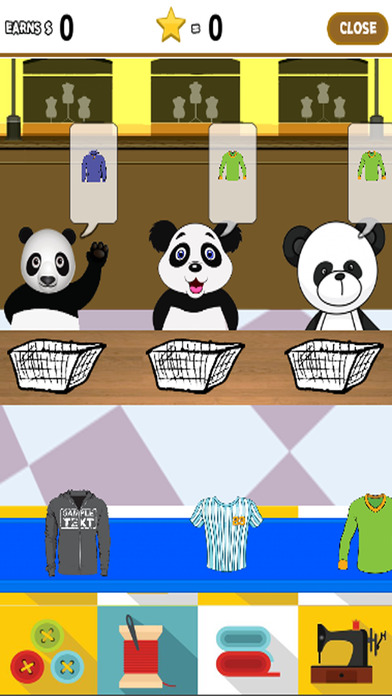 Panda Shirt Shop Games Fashion For Kids screenshot 2