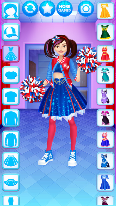 Cheerleader Dress Up - games for girls screenshot 2