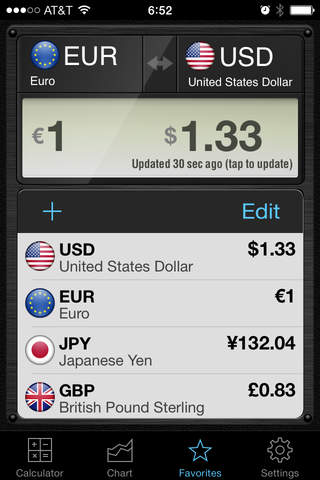 Скриншот из Currency Converter HD: Exchange Rate Calculator