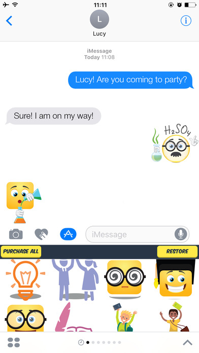 Student Stickers - Student Emojis Superset screenshot 2