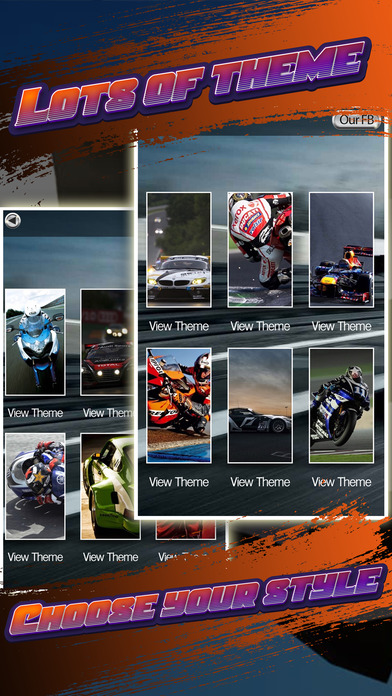 Wallpapers & Backgrounds Gallery HD Racing motor screenshot 2