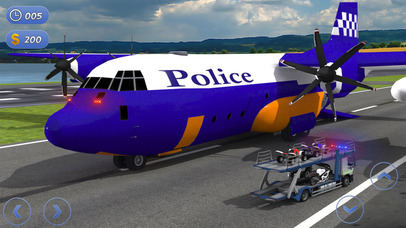Police Plane Transporter: Moto screenshot 4