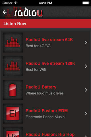 RadioU — Where Music Is Going screenshot 2