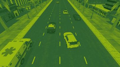 Fast Retro Traffic Racing Car screenshot 2