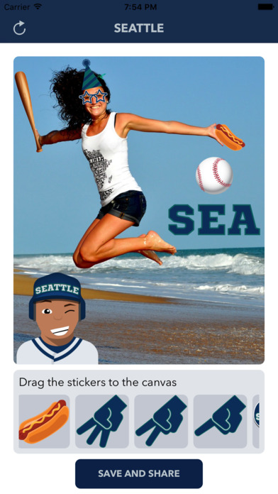 Seattle Baseball Stickers & Emojis screenshot 3