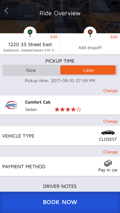 Comfort Cab screenshot 3