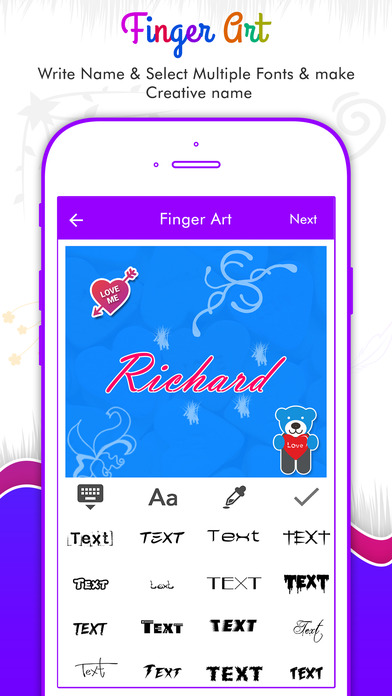Finger Art - Your Name in Cool Signature screenshot 4