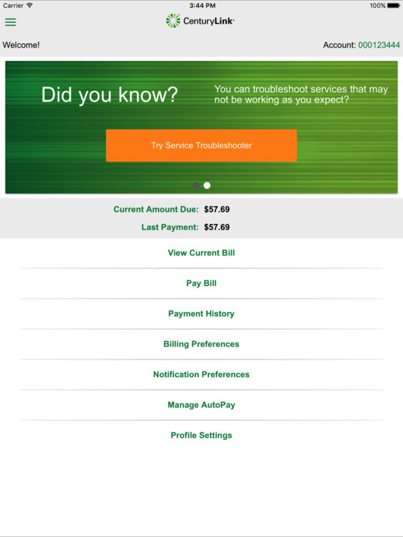 App Shopper CenturyLink My Account (Productivity)