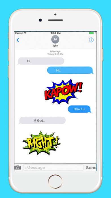Comic  Stickers Pack-Stickers Pack for iMessage screenshot 3