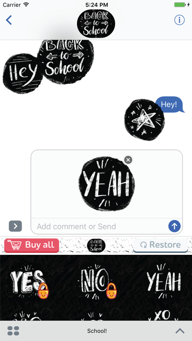 Back To School! Stickers for iMessage screenshot 3