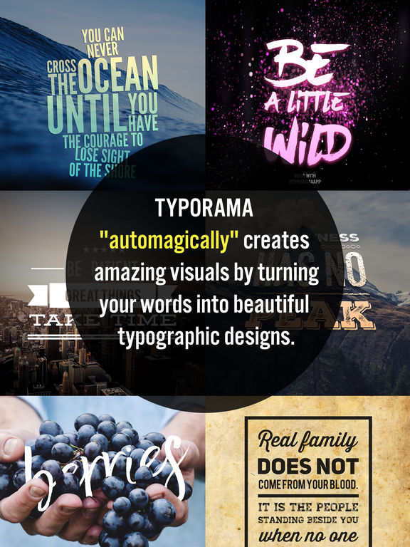 Screenshots of Typorama - Text on Photo Editor, Typography Maker for iPad