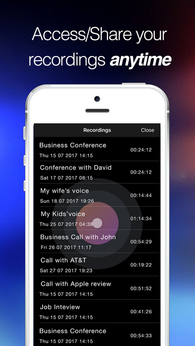 Auto Call Recorder - Record Phone Calls for iPhone screenshot 2