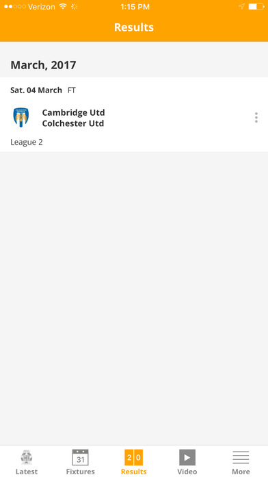 Cambridge United Official App screenshot 3