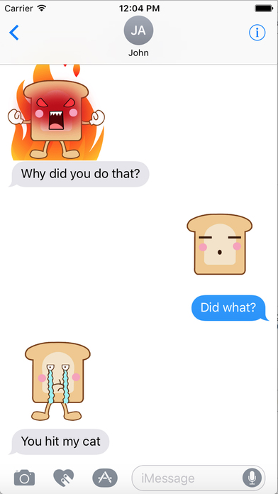 Hottie Bread Animated - Bread Emoji Expression GIF screenshot 4