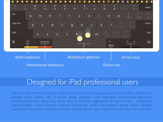 Pro Keyboard - Pc layout for professionals users 앱스토어 스크린샷
