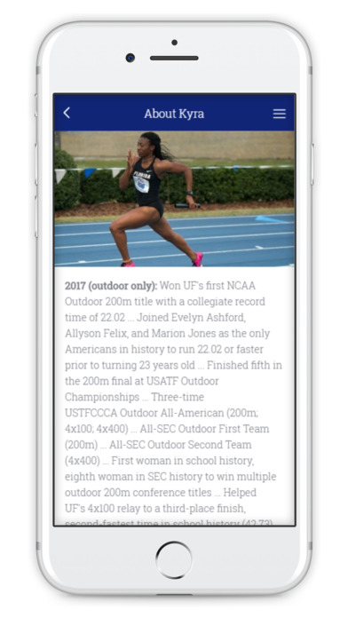 Kyra Jefferson, Track and Field screenshot 2