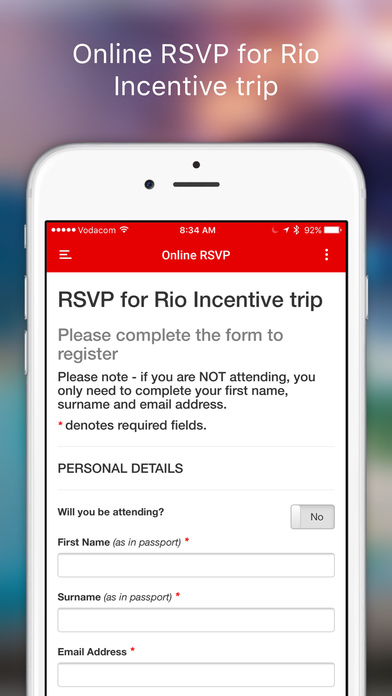 Vodacom Business Incentive 2017 Rio de Janeiro screenshot 3