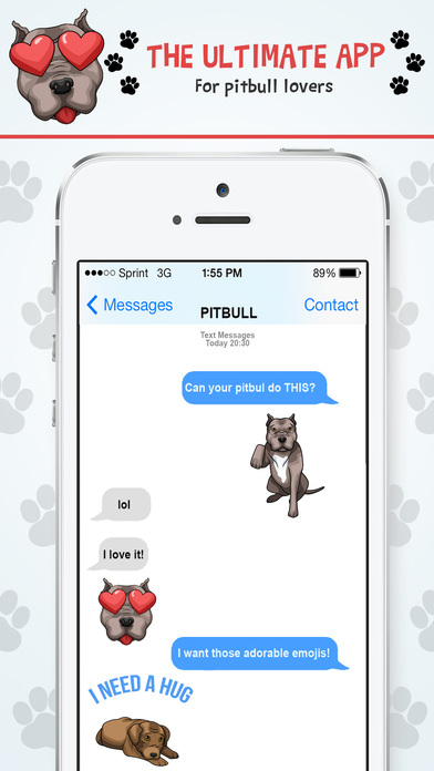 PitbullMoji - Pit Bull Emojis screenshot 3