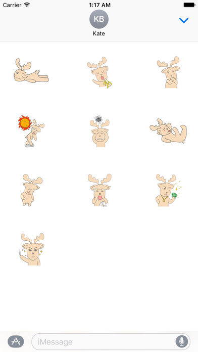 Happy Gay Deer Sticker screenshot 3