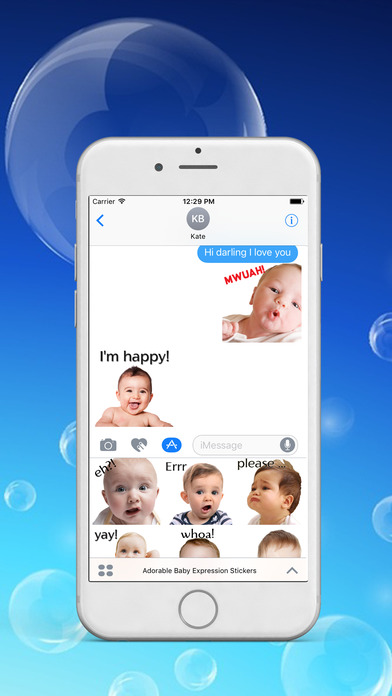 Adorable Baby Expression Stickers screenshot 2