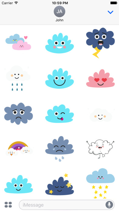 Cloud Cute Stickers screenshot 3