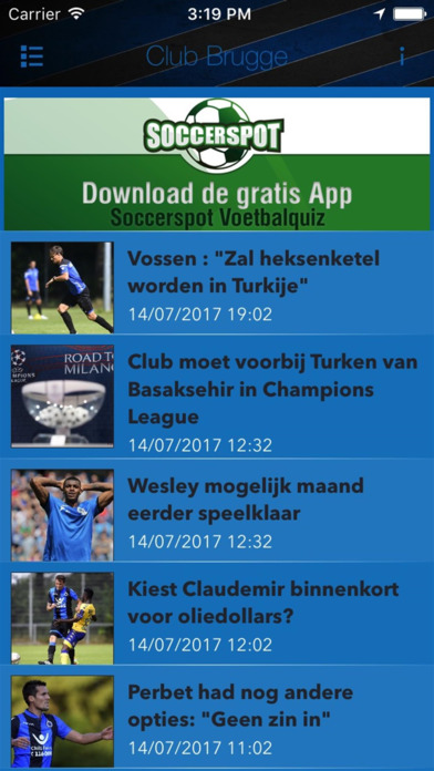 Voetbalnieuws - Brugge screenshot 2