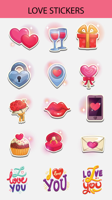 Love Stickers for iMessage!! screenshot 3