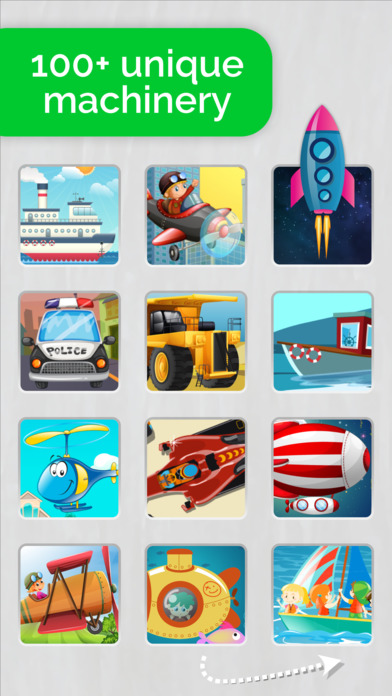 Cars,Planes,Ships! Puzzle Games for Toddlers. AmBa screenshot 4