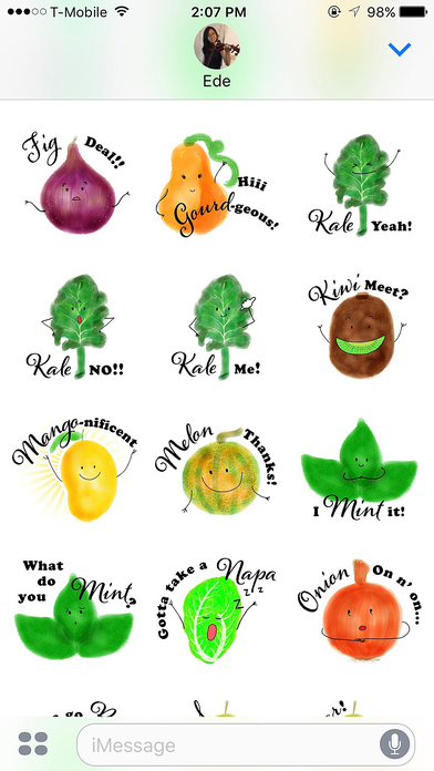 Punny Produce Stickers screenshot 3