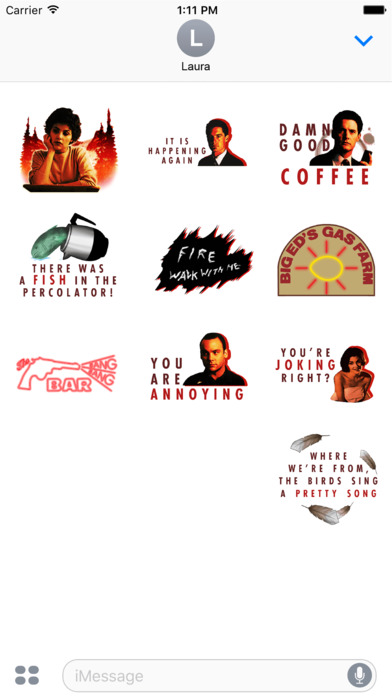 Twin Peaks Classic Stickers screenshot 4