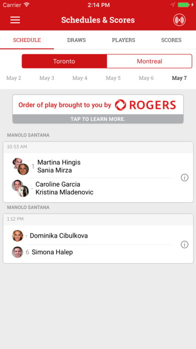 Rogers Cup presented by National Bank screenshot 2