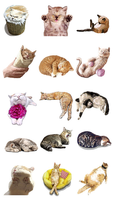 CatNap 1: Sleepy Cat Stickers screenshot 2