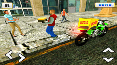 Courier Delivery Bike Rider 3D screenshot 4