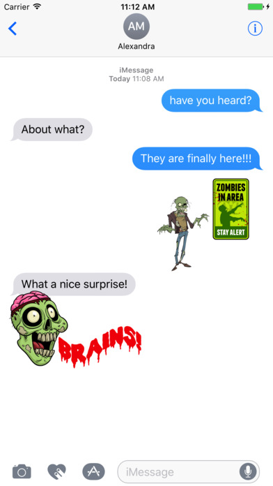 Zombify Me Now! Zombie Emoji Stickers screenshot 3