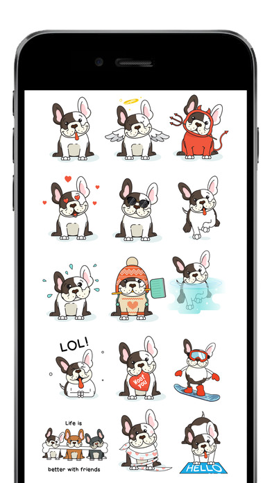 BulldogMoji - Bulldog Emojis & Stickers screenshot 2