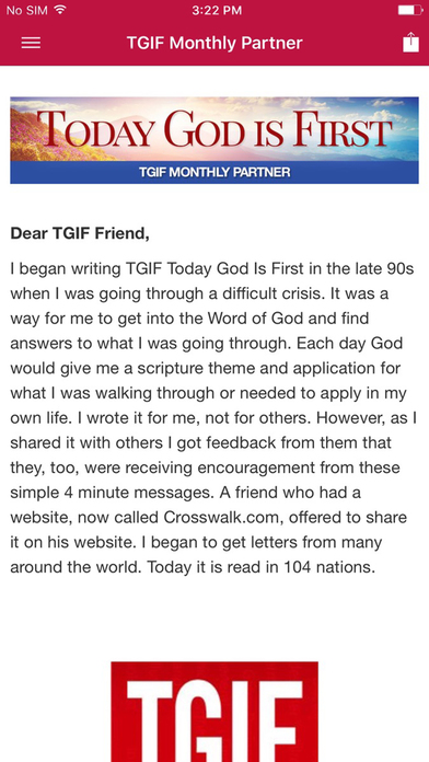 TGIF - Today God Is First screenshot 3
