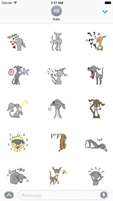 IggyMoji - Italian Greyhound Dog Sticker screenshot 2